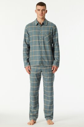 Schiesser Pyjama long homme  vert minéral 182029 48/S