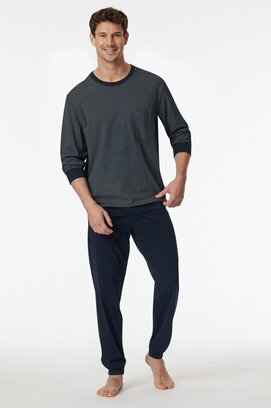 Schiesser Homme Pyjama long  bleu nuit 182196 48/S