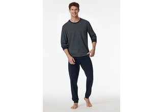 Schiesser Homme Pyjama long  bleu nuit 182196 48/S