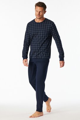Schiesser Pyjama homme long  bleu nuit 183173 50/M