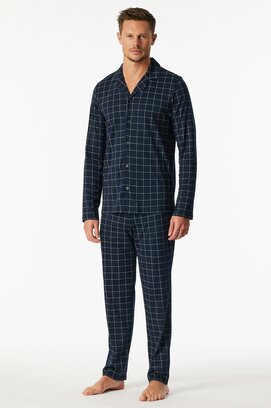 Schiesser Pyjama long homme  bleu nuit 183176 54/XL