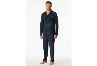 Schiesser Homme Pyjama long  bleu nuit 183176 58/3XL