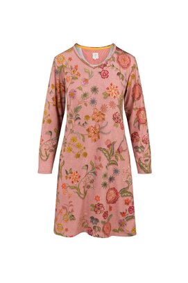 Pip Studio Dana chemise de nuit manches longues Coco Flower Corail S