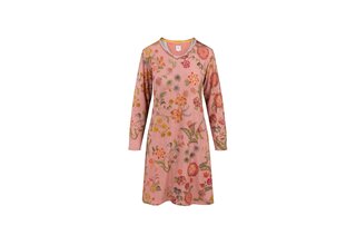 Pip Studio Dana Long Sleeve Nightdress Coco Flower Coral L