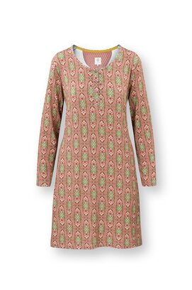 Pip Studio Desiree Long Sleeve Nightdress Jabalini Pink M