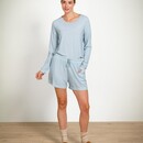 Pip Studio Pip Studio Tina Long Sleeve Top Thousand Leaves Light Blue M