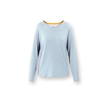 Pip Studio Tina Long Sleeve Top Thousand Leaves Light Blue L