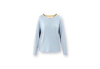 Pip Studio Tina Long Sleeve Top Thousand Leaves Light Blue XL