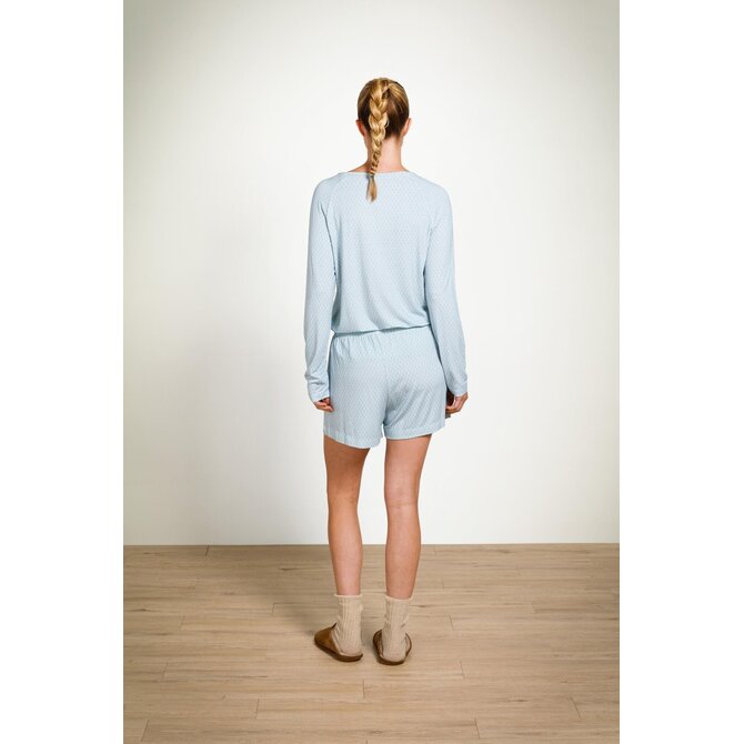 Pip Studio Tina Long Sleeve Top Thousand Leaves Light Blue XL