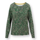 Pip Studio Pip Studio Tina Long Sleeve Top Daisy Dreams Green L