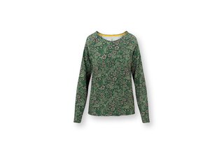 Pip Studio Tina Haut à manches longues Daisy Dreams vert XL