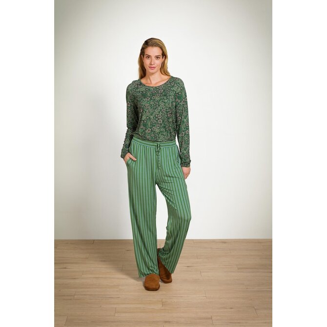 Pip Studio Tina Long Sleeve Top Daisy Dreams Green XL