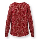 Pip Studio Pip Studio Tina Long Sleeve Top Daisy Dreams Red S