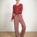 Pip Studio Pip Studio Tina Long Sleeve Top Daisy Dreams Red XL