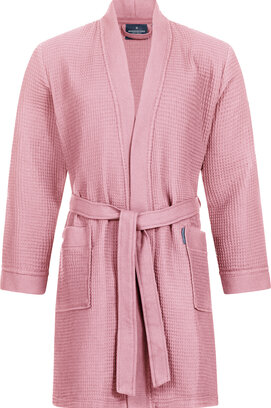 Morgenstern badjas Sascha wafelstof Kimono 100cm Poederroze M