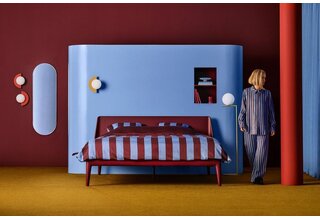 Auping Teklan housse de couette 240x200/220 Bordeaux Bleu