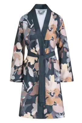 Vandyck Clara peignoir Bleu encre moyen