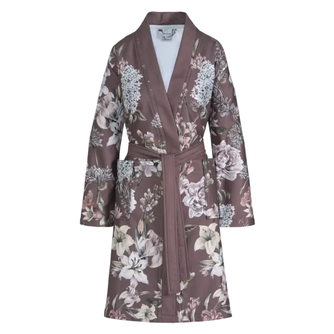 Vandyck Helena peignoir Taupe Moyen Rose