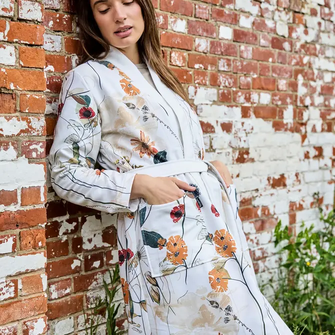 Vandyck Nova peignoir XLarge Crème Brun clair