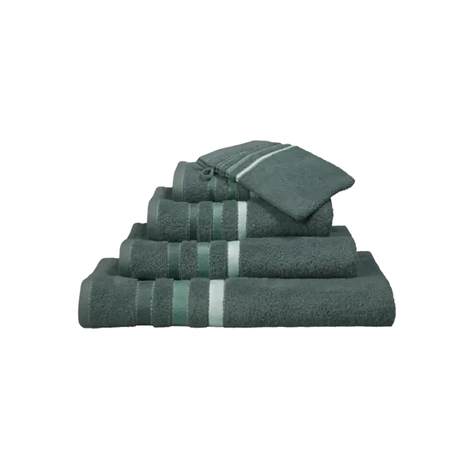 Vandyck Prestige Lines serviette d'invité 40x60 Vert forêt