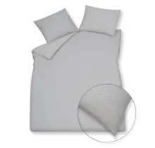 Vandyck Flanelle Aberdeen housse de couette 140x200/220 Anthracite