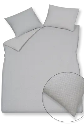 Vandyck Flanelle Aberdeen housse de couette 140x200/220 Anthracite