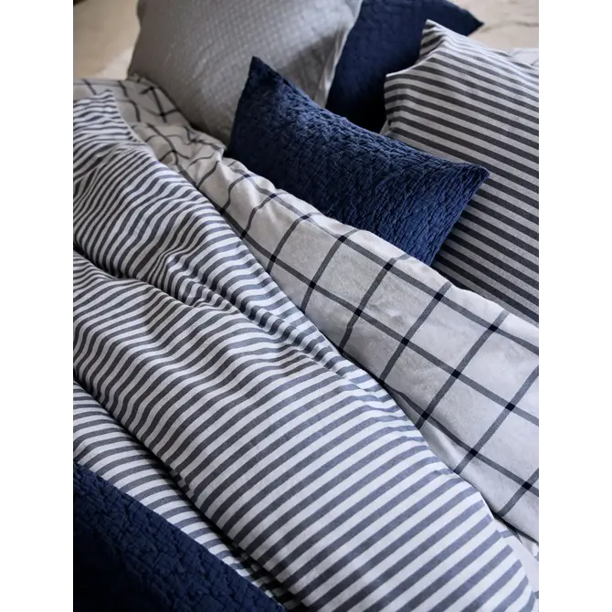 Vandyck Flanel Aberdeen dekbedovertrek 240x200/220 Anthracite