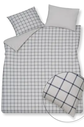 Vandyck Flanel Dundee dekbedovertrek 260x220/240 Blue Ink