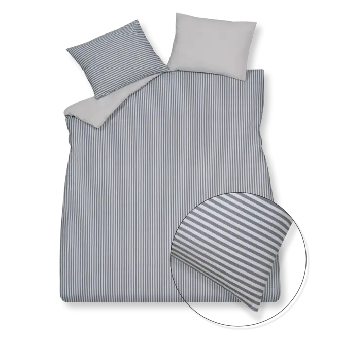 Vandyck Flanelle Glasgow taie d'oreiller 60x70 Bleu encre