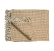 Vandyck Home 95 Plaid couvre-lit 130x220 Beige doux