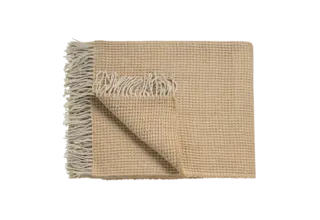 Vandyck Home 95 Plaid bedsprei 130x220 Soft Tan