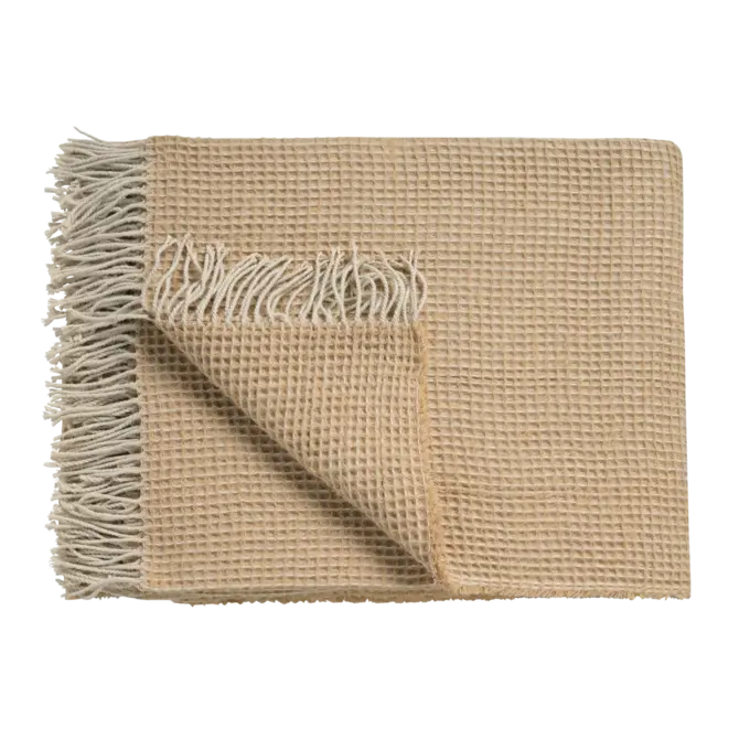 Vandyck Home 95 Plaid bedsprei 130x220 Soft Tan