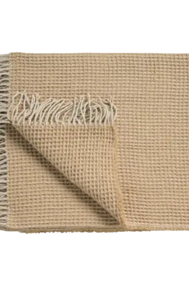 Vandyck Home 95 Plaid couvre-lit 160x260 Beige doux