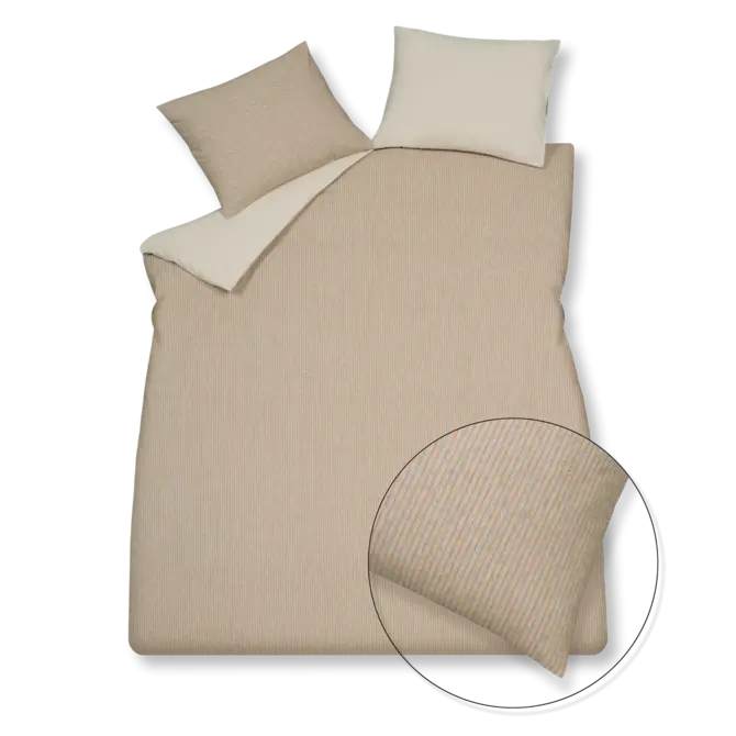 Vandyck Home Trento housse de couette 140x200/220 Brun rouillé