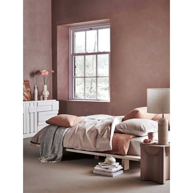 Vandyck Home Trento dekbedovertrek 200x200/220 Rusty Brown