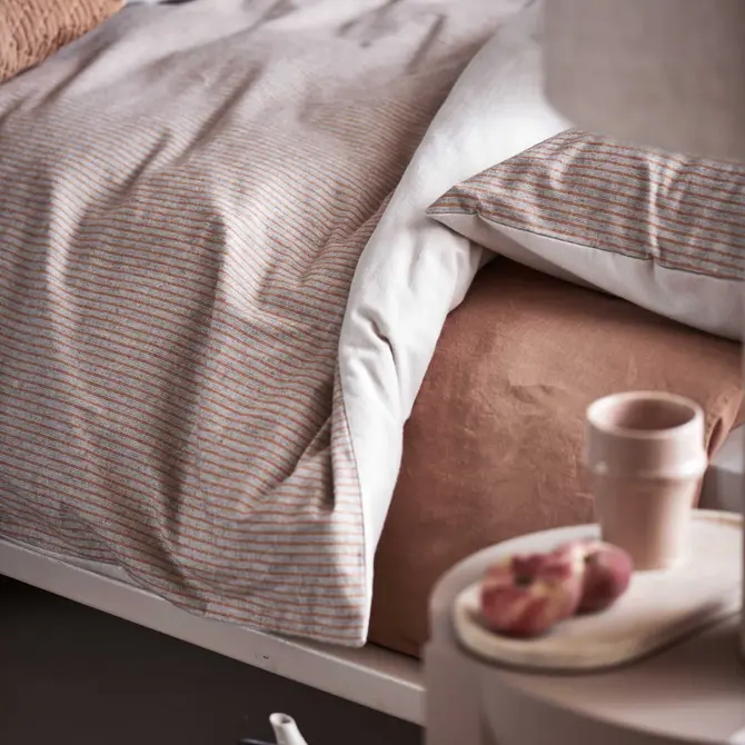 Vandyck Home Trento taie d'oreiller 60x70 Brun rouille