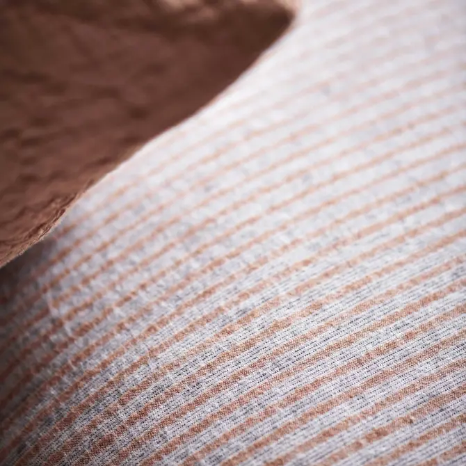 Vandyck Home Trento taie d'oreiller 60x70 Brun rouille