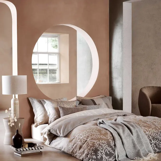 Vandyck Home Bellavita bedsprei 130x220 Coolgrey