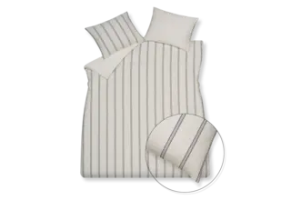 Vandyck Pure 96 housse de couette 140x200/220 Blanc cassé