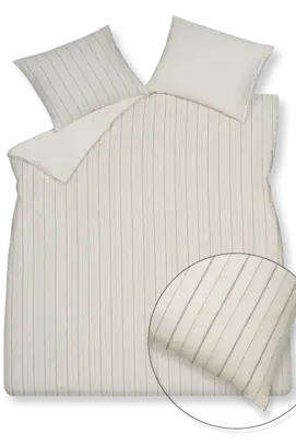 Vandyck Pure 97 housse de couette 140x200/220 Blanc cassé