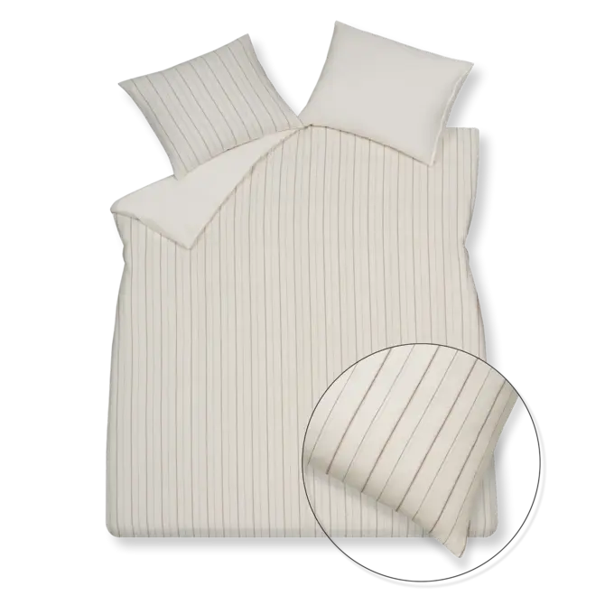 Vandyck Pure 97 taie d'oreiller 60x70 blanc cassé