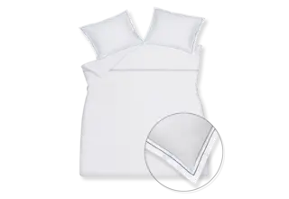 Vandyck Purity Napels housse de couette 200x200/220 Bleu poussiéreux