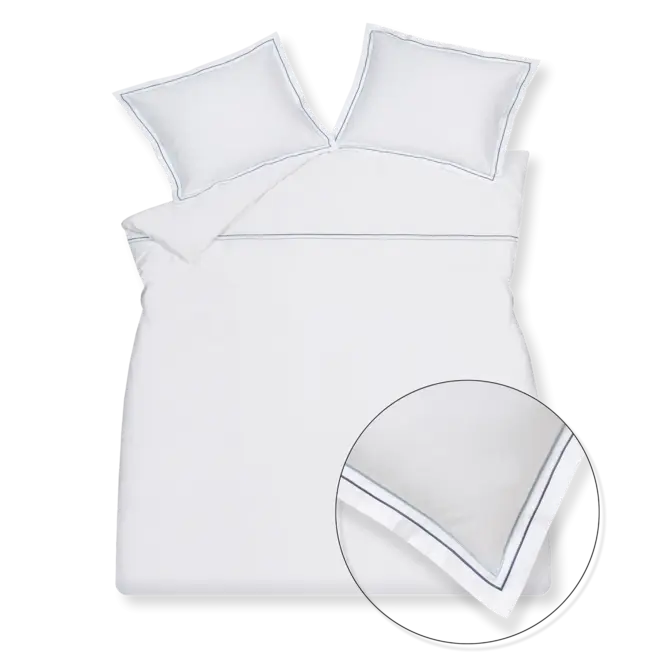 Vandyck Purity Napels dekbedovertrek 200x200/220 Dusty Blue