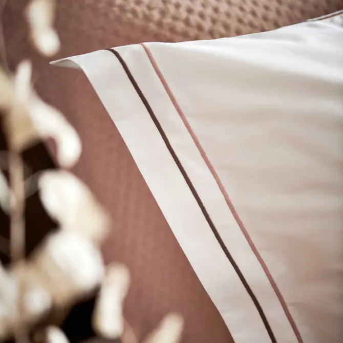 Vandyck Pureté Naples housse de couette 240x200/220 Palissandre