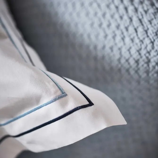 Vandyck Purity Napels dekbedovertrek 260x220/240 Dusty Blue