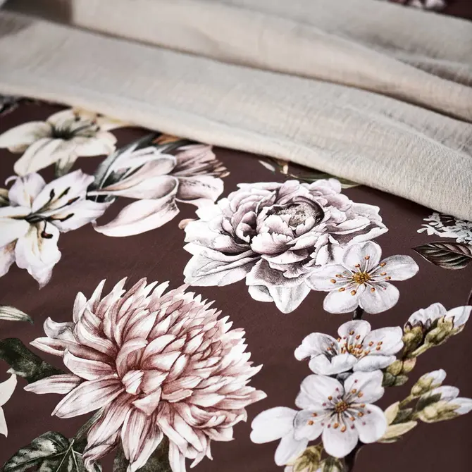 Vandyck Rosalie taie d'oreiller 60x70 Bois de rose