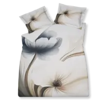 Vandyck Saffira housse de couette 140x200/220 Crème Camel