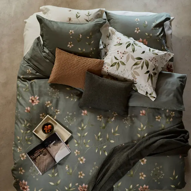 Vandyck Fleurine dekbedovertrek 140x200/220 Cream Tan