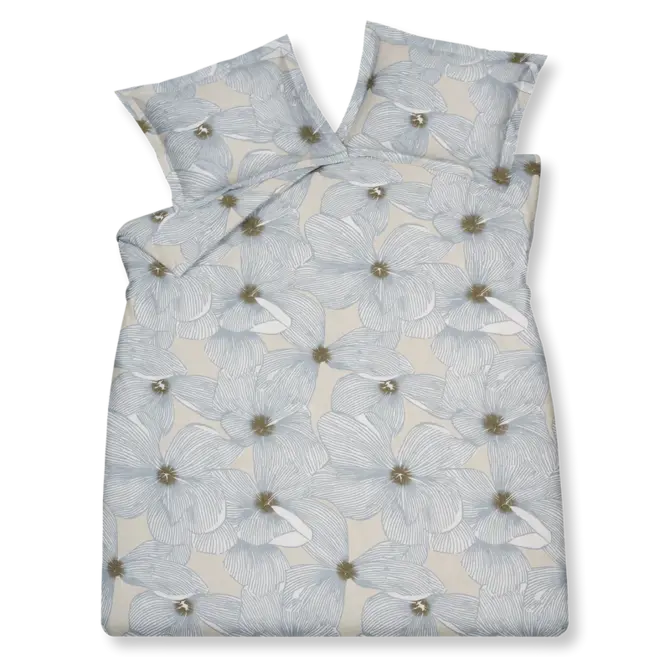 Vandyck Moonflower dekbedovertrek 240x200/220 Stone