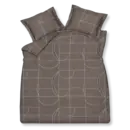 Vandyck Vandyck Puzzle housse de couette 200x200/220 Expresso